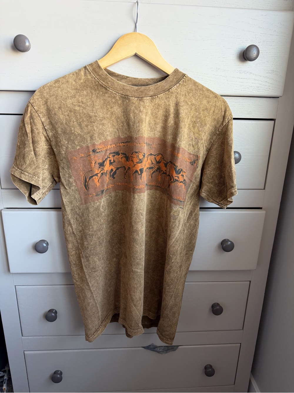 Vintage Horse Brown Graphic t-shirt